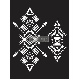 STENCIL TRIBAL IMPRINT