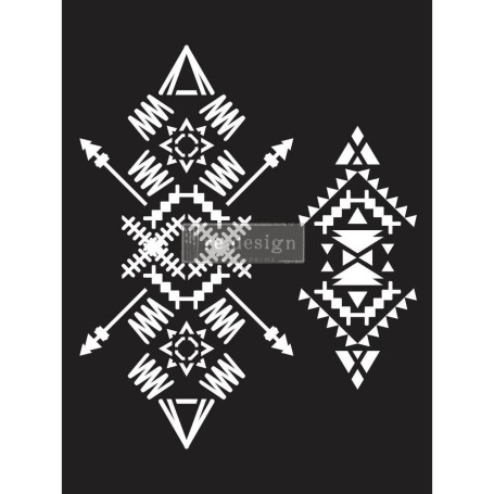 STENCIL TRIBAL IMPRINT