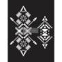 STENCIL TRIBAL IMPRINT