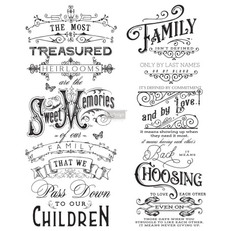 TRANSFER FAMILY HEIRLOOMS 55,8x68,5 cm
