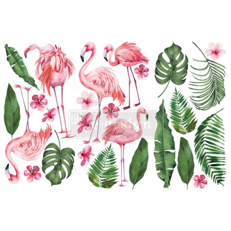 TRANSFER FLAMINGO PINK