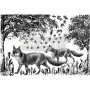 TRANSFER FOX MEADOWS 61x89 cm
