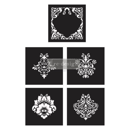 STENCIL CECE DAMASK ELEMENTS