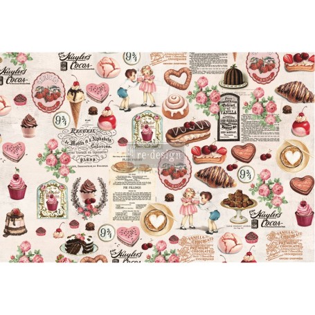 FOGLIO PER DECOUPAGE SUPER DECADENT 48,3 x 76,2 cm