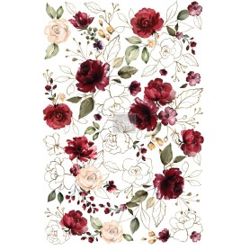 TRANSFER MIDNIGHT FLORAL 61x89 cm