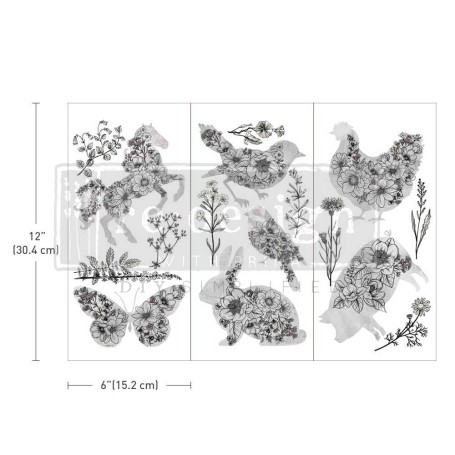 TRANSFER SCRIBBLED ANIMALS