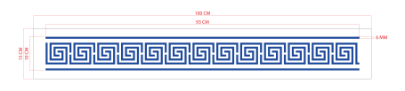 STENCIL GRECA LARGE 93 x 10cm
