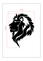 STENCIL LEONE 14 x 19 cm