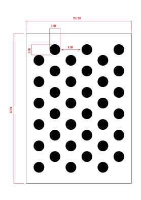 STENCIL POIS 42 x 29,7 cm