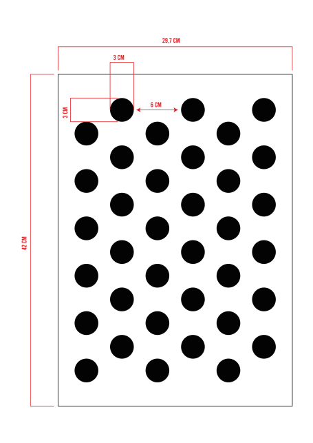 STENCIL POIS 42 x 29,7 cm