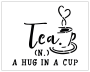 STENCIL TEA 20 x 18,5 cm