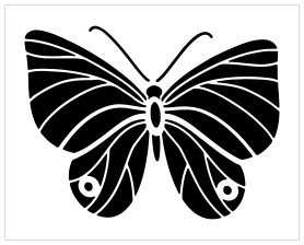 STENCIL FARFALLA 26 x 20 cm