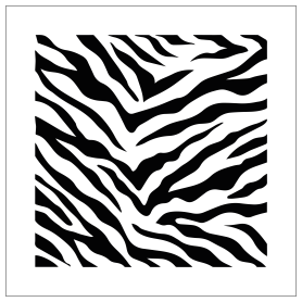 STENCIL ZEBRATO 25 x 25 cm