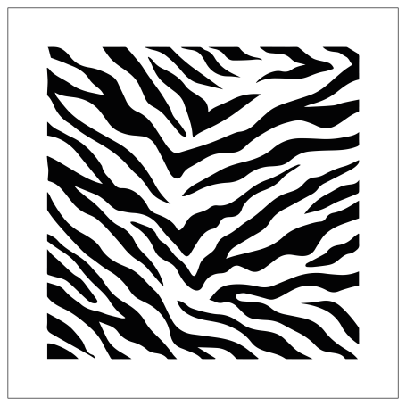 STENCIL ZEBRATO 25 x 25 cm