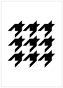 STENCIL PIED DE POULE PICCOLI 29,7 x 42 cm
