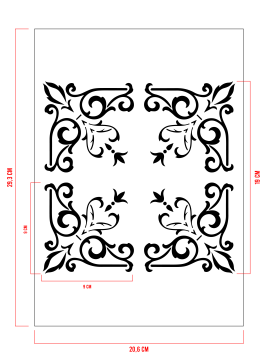 STENCIL POKER DI ANGOLO 19 x 19 cm