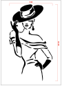 STENCIL WOMAN 15 x 26,5 cm