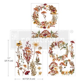 TRANSFER DRIED WILDFLOWERS