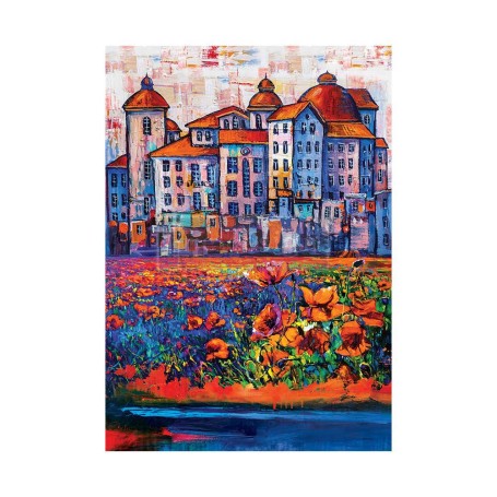 FOGLIO PER DECOUPAGE VILLAGE IN COLOR