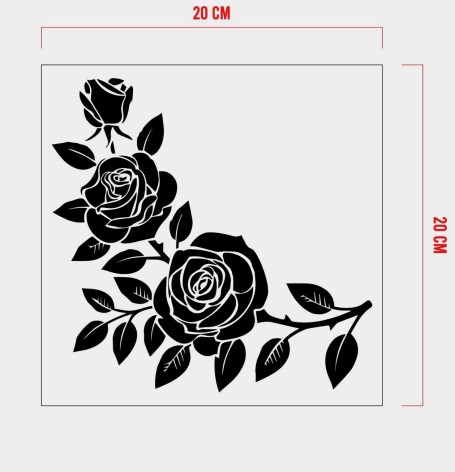 STENCIL ANGOLO ROSE 20 x 20 cm