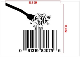STENCIL SPAGHETTI 20,5 x 18,5 cm