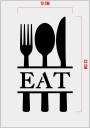 STENCIL EAT 13 x 22 cm
