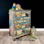 FOGLIO PER DECOUPAGE LOST IN TIME 49,5 x 76,2 cm