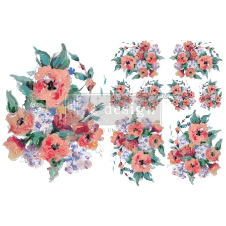 H2O TRANSFER BRILLIANT BLOOMS 27,9 x 21,5 cm