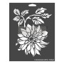 STENCIL DAHLIA GARDEN