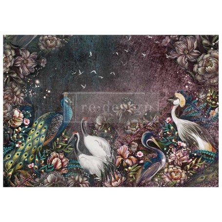 FOGLIO PER DECOUPAGE BIRDS AND BLOOMS