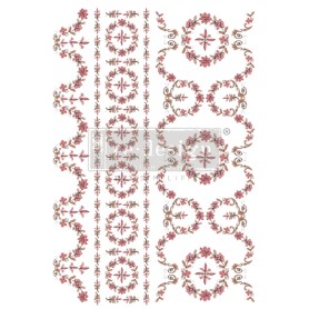 TRANSFER FLOWER GARLAND 61x89 cm
