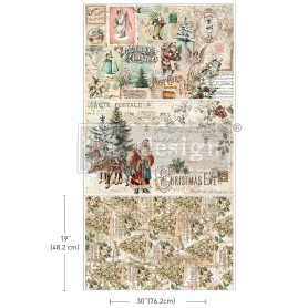FOGLIO PER DECOUPAGE HOLLY JOLLY HIDEWAY