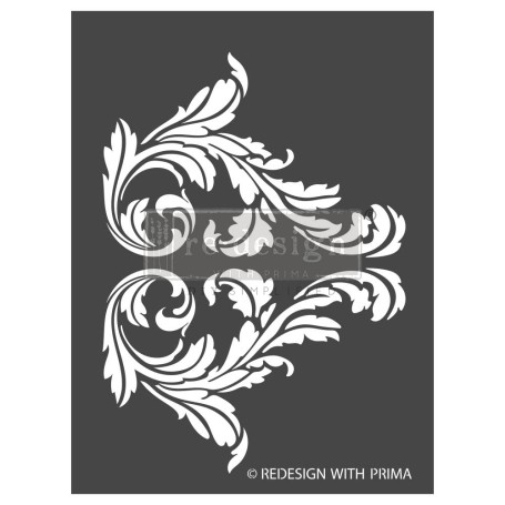 STENCIL SPLENDID SCROLL