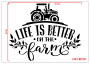 STENCIL LIFE IS BETTER 24,5 x 19,5 cm