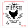 STENCIL FARM FRESH 14,5 x 17,5 cm
