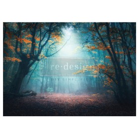 FOGLIO PER DECOUPAGE LUMINOUS WOODSCAPE