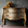 TRANSFER ORO FLEUR DE LIS 45,7 x 61 cm