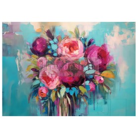FOGLIO PER DECOUPAGE BURST OF COLOR