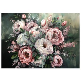 FOGLIO PER DECOUPAGE MOSSY ROSE DELIGHT