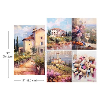 FOGLIO PER DECOUPAGE ROMANTIC GETAWAY