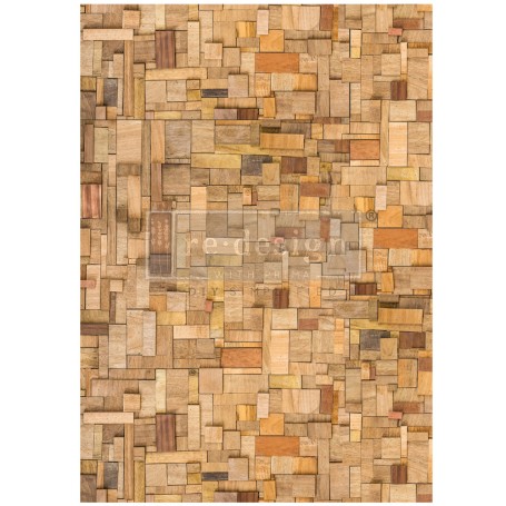 FOGLIO PER DECOUPAGE WOOD CUBISM
