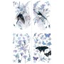 TRANSFER HOKUS POKUS OISEAU BLUE