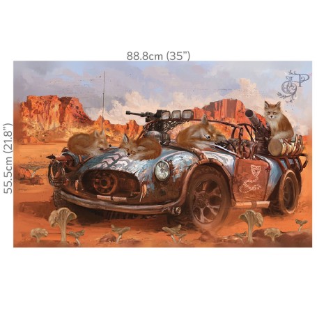 DECOUPAGE HOKUS POKUS FOX PATROL