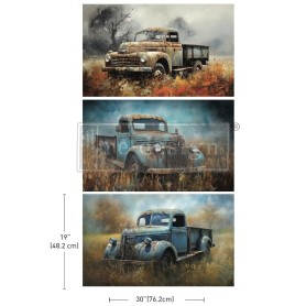 FOGLIO PER DECOUPAGE WHEELS OF TIME