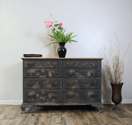FOGLIO PER DECOUPAGE FLORAL PAISLEY