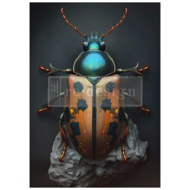 FOGLIO PER DECOUPAGE BRASSSCARAB