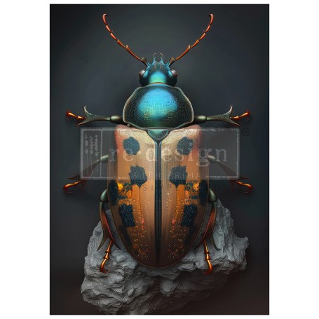 FOGLIO PER DECOUPAGE BRASSSCARAB
