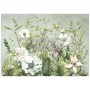 A1 Decoupage Fiber - Froggy Meadow Greens