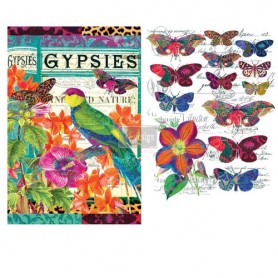 BOHO BIRD BUTTERFLY TRANSFER