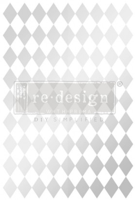 Decor Transfers® - Silver Harlequin